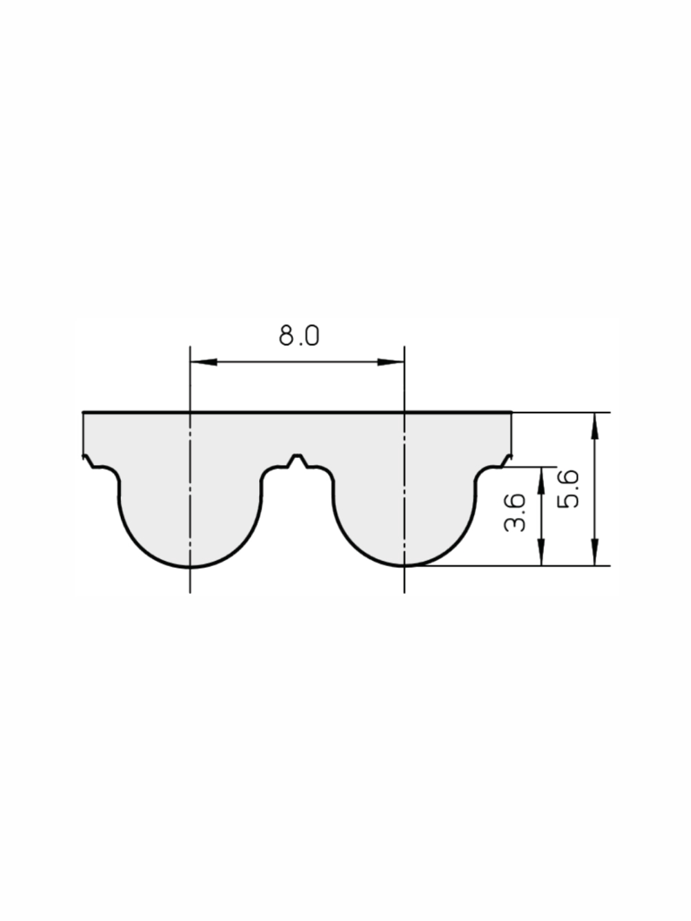 Зубчатый ремень 1096 8M NOVOBELT