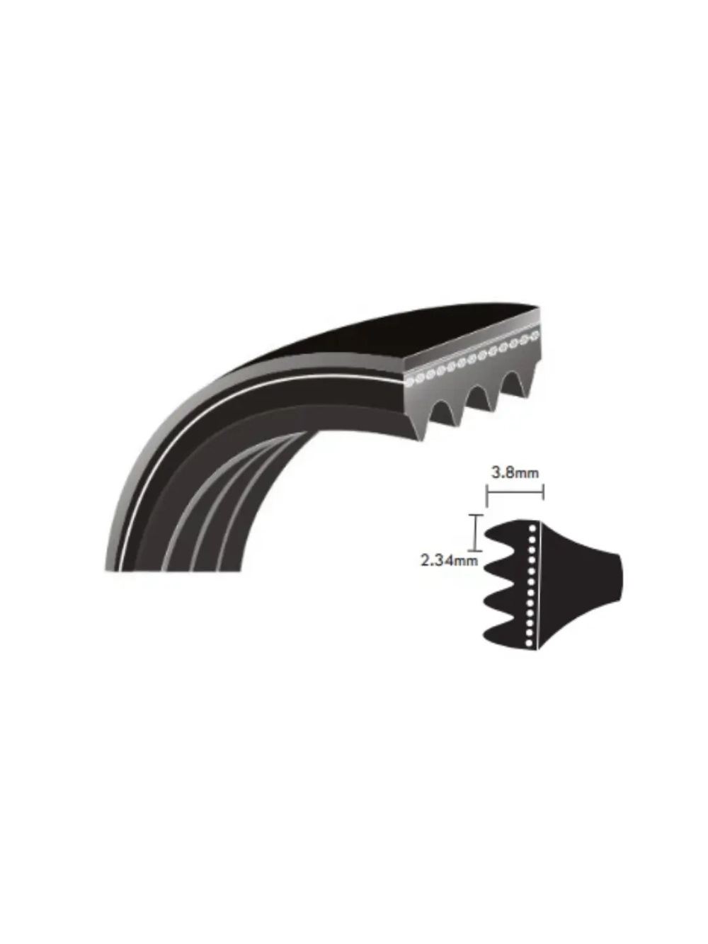 Поликлиновой ремень 8 PJ 2286 MEGADYNE PV BELT