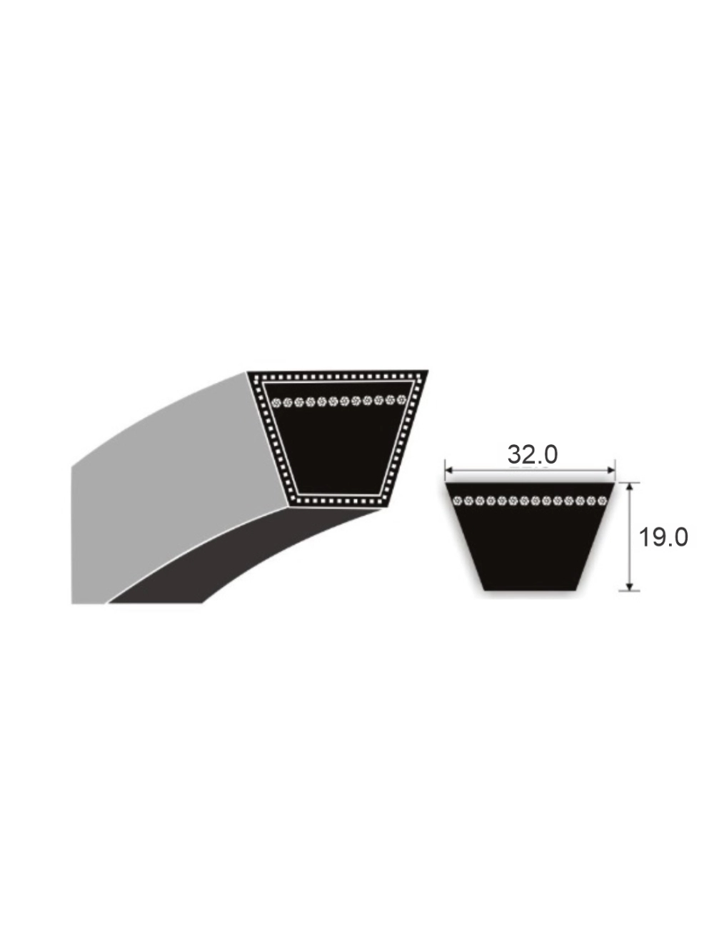 Клиновой ремень D (Г) 3150 Lp MEGADYNE BASIC
