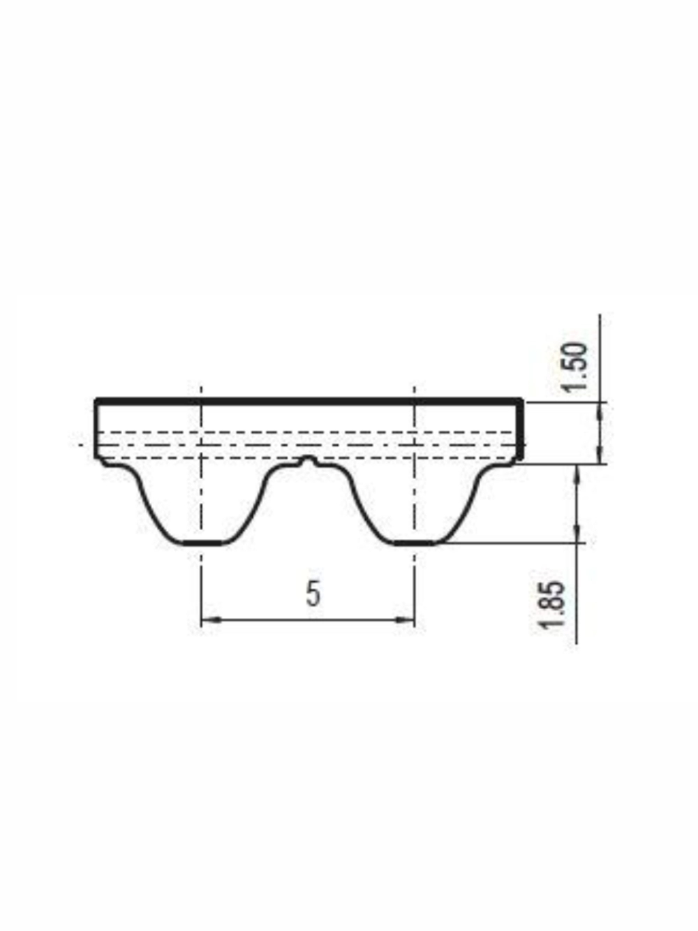 Зубчатый ремень 390 S5M NOVOBELT